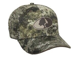 Mossy Oak Men’s Stretch Fit Baseball Cap Green Camo Size Large/XL NWT